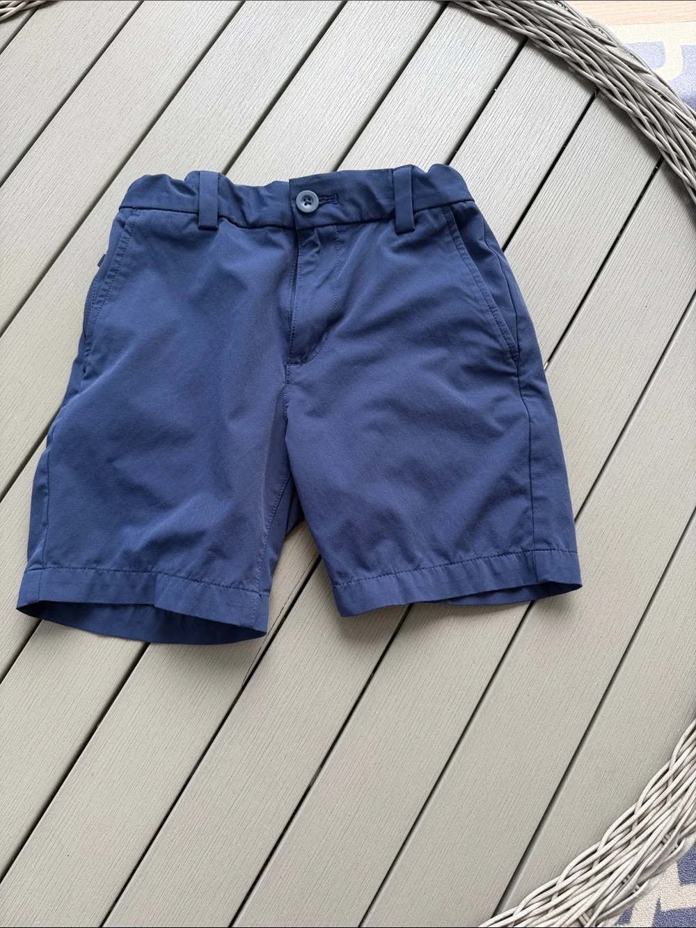 Vineyard Vines Boys Blue Flat-Front Shorts